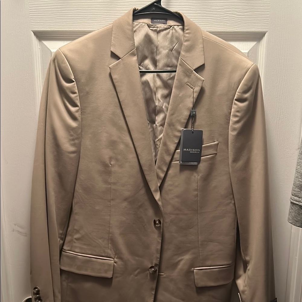 Madison Tan Sport Coat with Notch Lapel